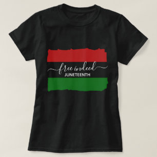 T-shirt Élégant JUNETE JUNEENTH PANAfricain LIBRE