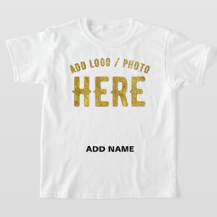 T-SHIRT ÉLÉGANT MODERNE PERSONNALISABLE BLANC MARQUE VÉRIF