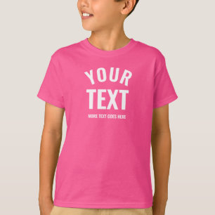 T-shirt Élégant moderne Wow rose Modèle enfants garçons me