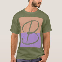 Élégant Pastel Colorblock Monogramme Lettre initia