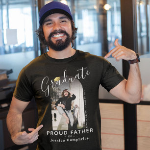 T-shirt Elégant Père Fière de l'Arc Graduate Photo
