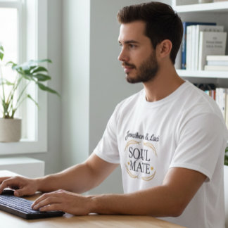 T-shirt Elegant Personalized Soul Mate Graphic Men’s Tee