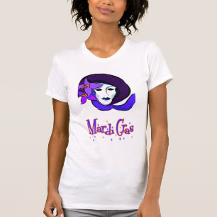 T-shirt Elégante chemise Mardi Gras Masque femme