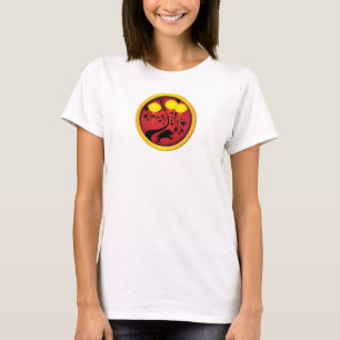 T-shirt Élégante lanternes en or de porc chinois de Nouvel
