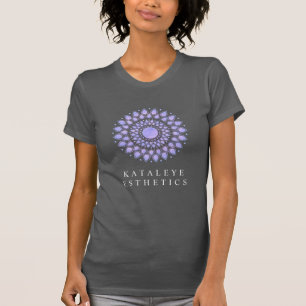 T-shirt Élégante Lavande Florale Lotus Mandala