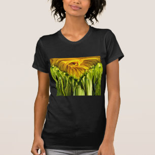 T-shirt Elégante photo de tournesol jaune