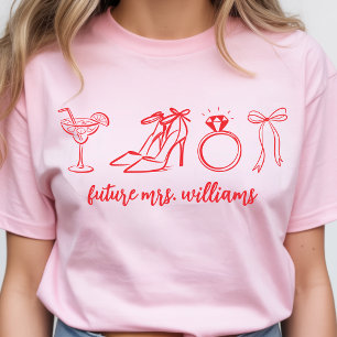 T-shirt Élégante robe rouge personnalisée pour l'enterreme