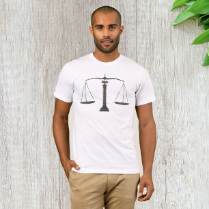 T-shirt Élégantes échelles de justice