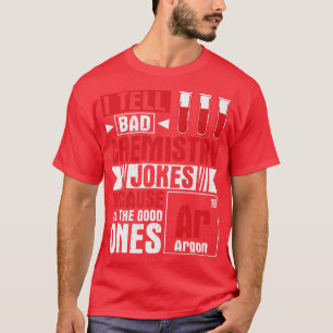 T-shirt Élément de chimie scientifique Argon Chimiste Humo