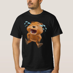 T-shirt Élément de personnage d'ours de dessin animé en 3D