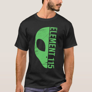 T-shirt Élément de tête de l'Alien 115 Ununpgentium Area 5