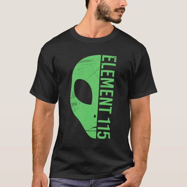 T-shirt Élément de tête de l'Alien 115 Ununpgentium Area 5 (Devant)