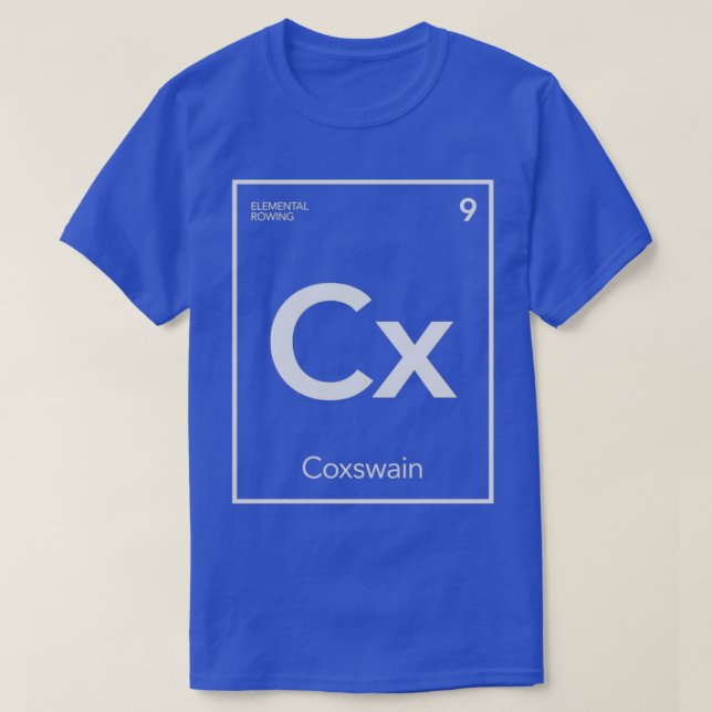 T-shirt Elemental Rowing Coxswain (Design devant)