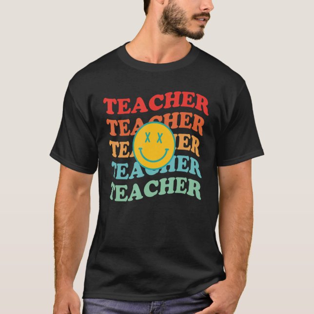 T-shirt Elementary School Retro Teachers Inspirational Col (Devant)