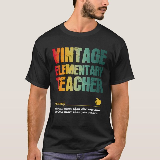 T-shirt Elementary Teacher Appreciation Week Back to Schoo (Devant)