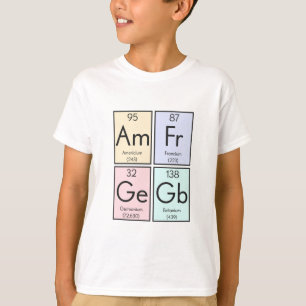 T-shirt Éléments Chimiques "Britanium" Nommés D'Après Des 