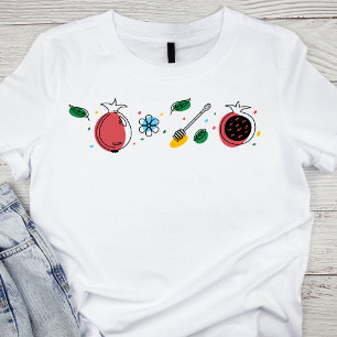 T-shirt Éléments de célébration de Rosh Hashanah