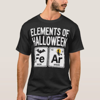 T-shirt Éléments De L'Halloween Enseignant-Salle De Photos