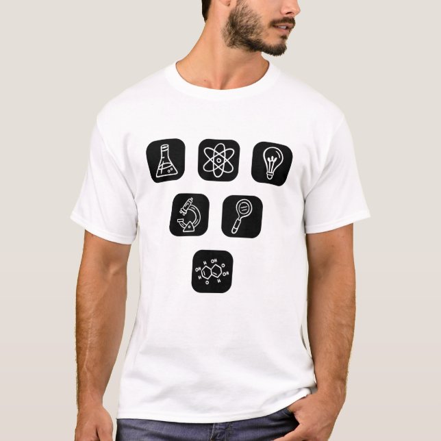T-shirt Éléments de science Articles (Devant)
