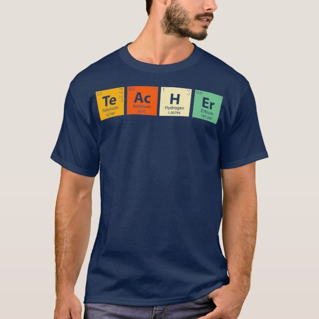 T-shirt Éléments de tableau périodique amusant Chimie Cool (Devant)