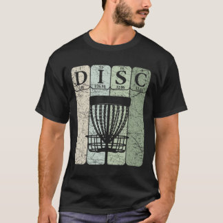 T-shirt Éléments de tableau périodique de golf sur disque 
