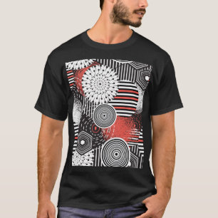 T-shirt Éléments d'illustration Abstraite Vintage graphiqu