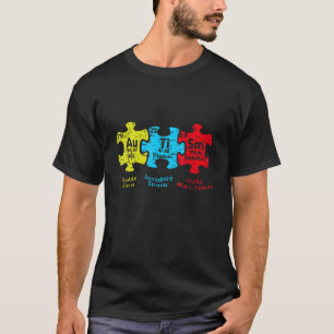 T-shirt Éléments du mois de la sensibilisation autistique