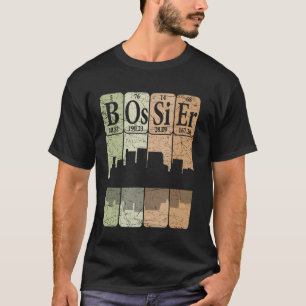 T-shirt Éléments du tableau périodique de Bossier Bossier 