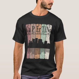 T-shirt Éléments du tableau périodique de Cupertino Cupert