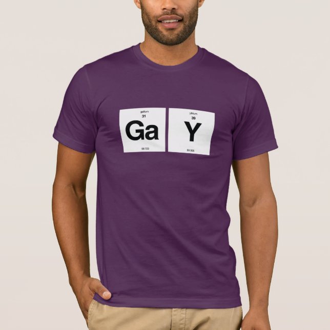 T-SHIRT ÉLÉMENTS GAYS (Devant)