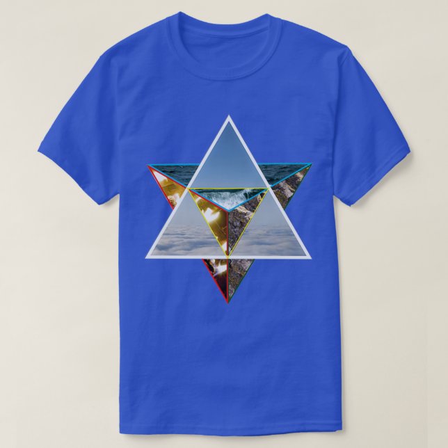 T-shirt Eléments Merkaba (Design devant)
