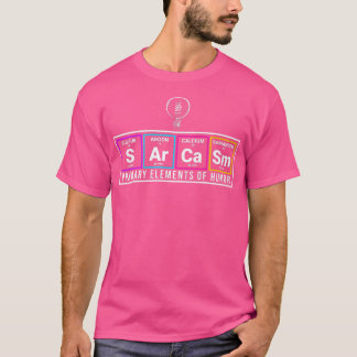 T-shirt Éléments Primaires De L'Enseignant En Chimie D'Hum