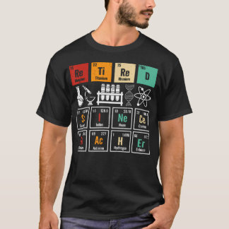 T-shirt Éléments retirés du tableau périodique, nerd de la