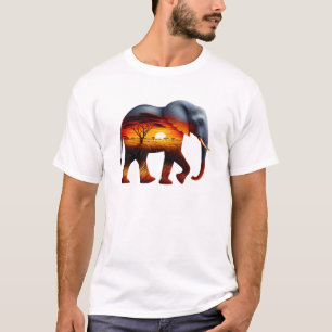 T-shirt éléphant africain