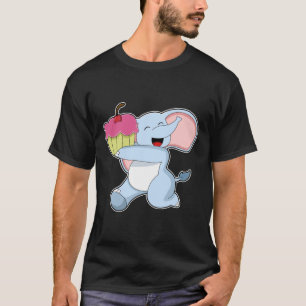 T-shirt Eléphant au gâteau