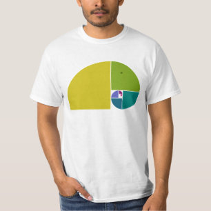 T-shirt Eléphant au ratio d'or - Spirale de Fibonacci 1