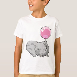 T-shirt Eléphant avec ballon