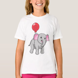 T-shirt Eléphant avec ballon