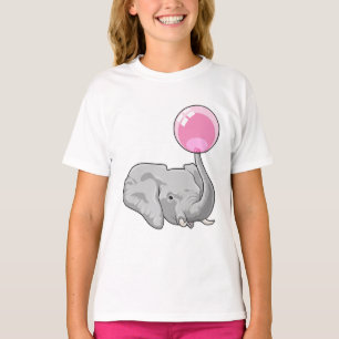 T-shirt Eléphant avec ballon