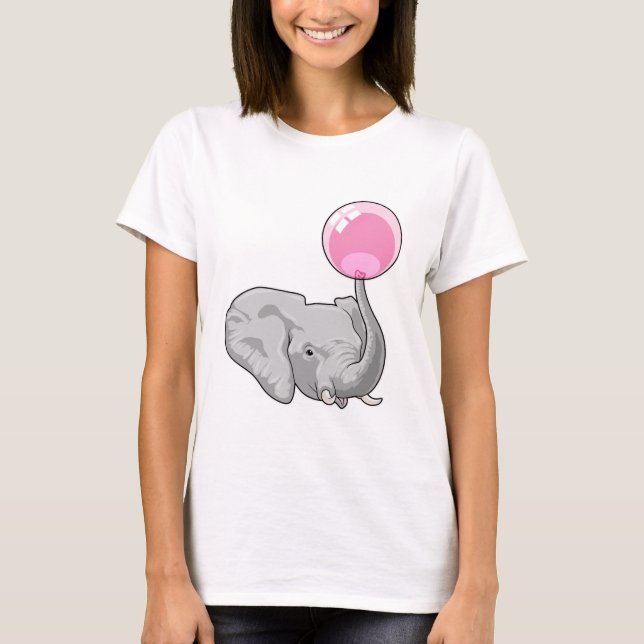 T-shirt Eléphant avec ballon (Devant)