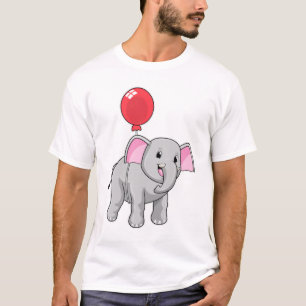T-shirt Eléphant avec ballon