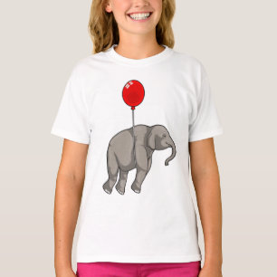 T-shirt Eléphant avec ballon