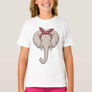 T-shirt Eléphant avec Bandana