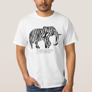 T-shirt Éléphant avec des rayures de zèbre + vos idées