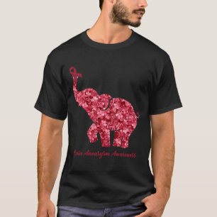 T-shirt Eléphant Avec Fleur Cerveau Aneurysme Sensibilisat