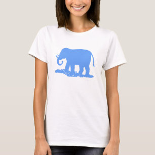 T-shirt Eléphant bleu