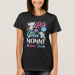 T-shirt Elephant Bleu rose maman vous aime Grossesse Revea