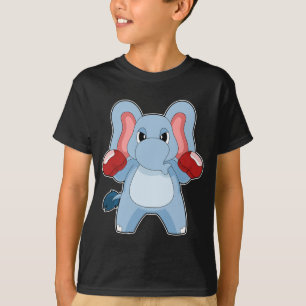 T-shirt Eléphant Boxer Gants de boxe Boxe