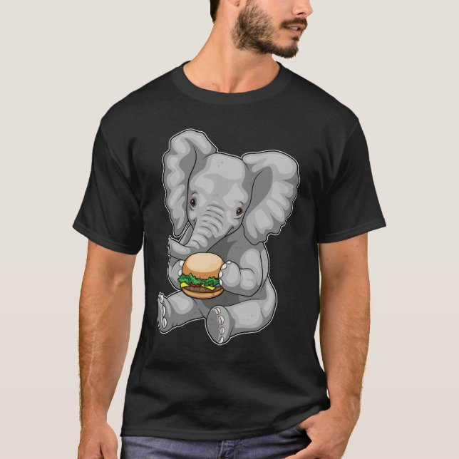 T-shirt Elephant Burger (Devant)