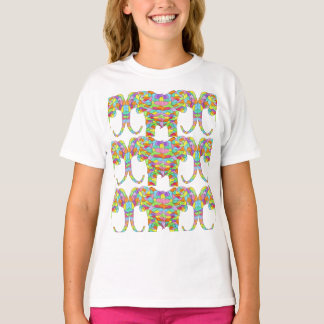 T-shirt éléphant coloré